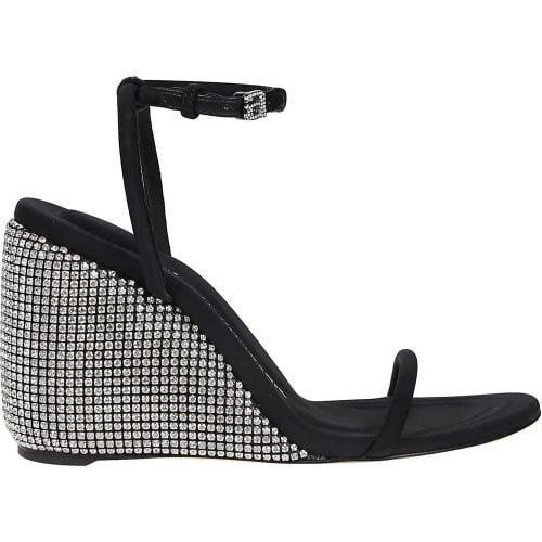 Sandalen - Dahlia 95 Crystal Wedge Sandals Black - Gr. 36 (EU) - in - für Damen - alexander wang - Modalova