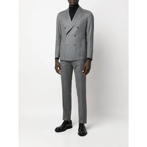 Pinstripe Grey Suit - Größe 50 - Tagliatore - Modalova