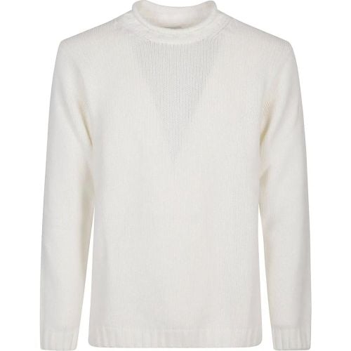 Grs Boxy Mock Neck Sweater White - Größe L - CP Company - Modalova