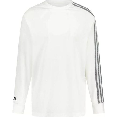 Longsleeve mit Logo & Streifen - Größe M - white - Y-3 - Modalova