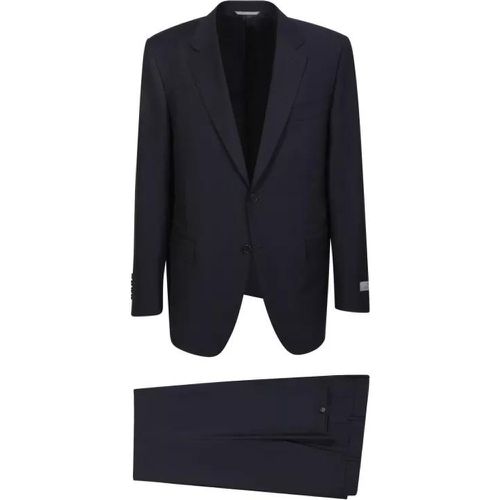 Single-Breasted Blue Suit - Größe 50 - black - Canali - Modalova