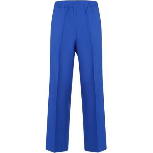 Straight Electric Blue Cotton Pants - Größe 48 - blue - Gucci - Modalova