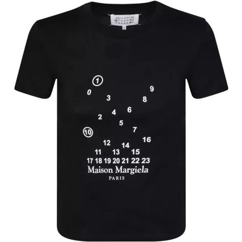 Black Cotton T-Shirt With Signature Logo - Größe L - black - Maison Margiela - Modalova