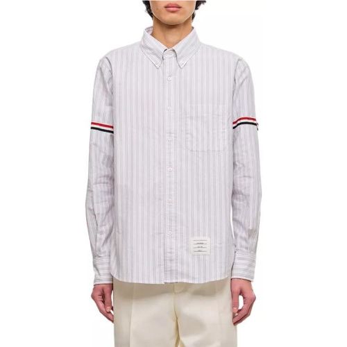 Straight Fit Cotton Shirt - Größe 1 - gray - Thom Browne - Modalova