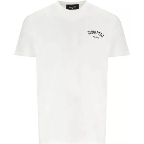 Milano Cool Fit White T-Shirt - Größe L - white - Dsquared2 - Modalova