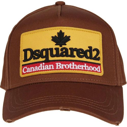 Caps & Mützen - Canadian Patch Baseball Hat Brown - Gr. ONE SIZE - in - für Damen - Dsquared2 - Modalova