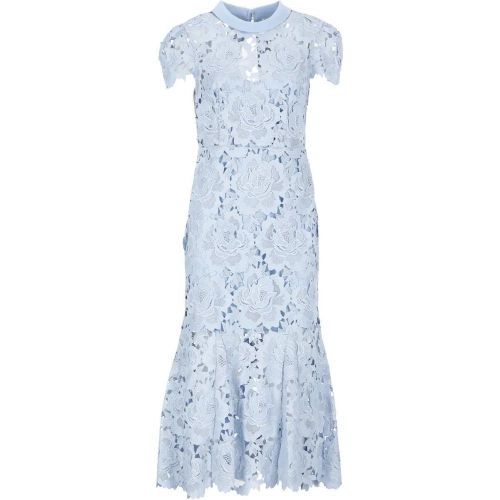 Light Blue Flower Lace Dress - Größe 40 - self-portrait - Modalova