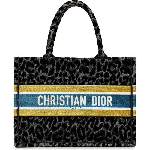 Shopper - Mizza Medium Embroidered Canvas Leopard Book Tote - Gr. unisize - in - für Damen - Christian Dior - Modalova