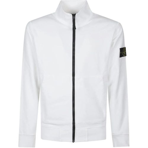 Zip Up Cardigan White - Größe L - Stone Island - Modalova