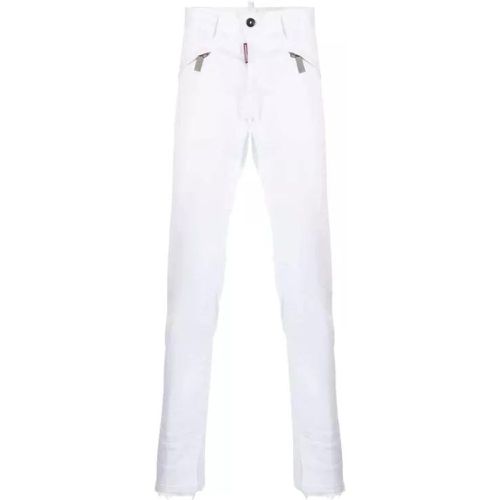 Zip-Pockets Trousers - Größe 48 - white - Dsquared2 - Modalova
