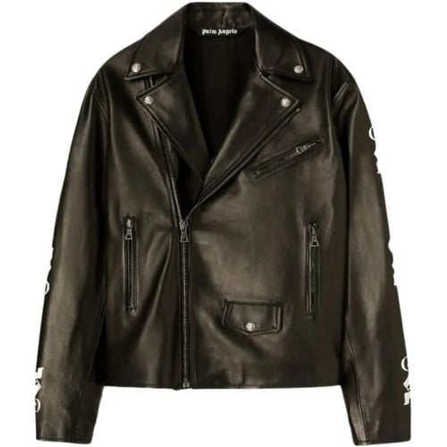 Leather Biker Monogram Series - Größe 50 - Palm Angels - Modalova