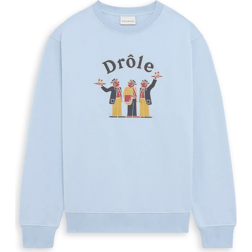 Sweatshirt mit Crillon-Stickerei - Größe L - Drôle De Monsieur - Modalova