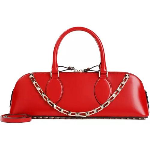 Crossbody Bags - Duffle Rockstud Red Calf Leather Handbag - Gr. unisize - in - für Damen - Valentino - Modalova