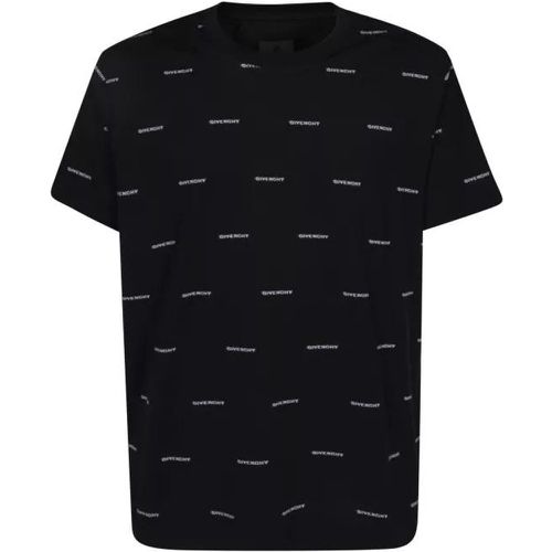 Cotton T-Shirt With 4G All-Over Pattern - Größe L - black - Givenchy - Modalova