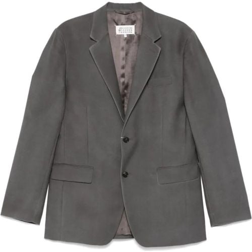 Grey Wool Single-Breasted Jacket - Größe 38 - Maison Margiela - Modalova