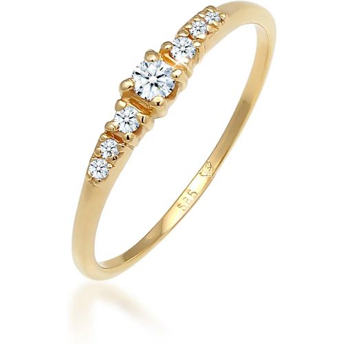 Ringe - Ring Verlobungsring Diamanten (0.11 ct) 585 Weißgo - Gr. 56 MM - in - für Damen - Elli - Modalova