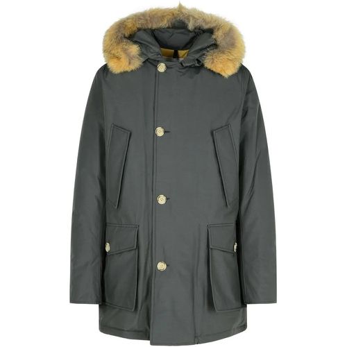 Artic' Grey Cotton Blend Parka - Größe L - Woolrich - Modalova