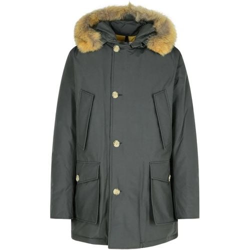 Artic' Grey Cotton Blend Parka - Größe M - Woolrich - Modalova