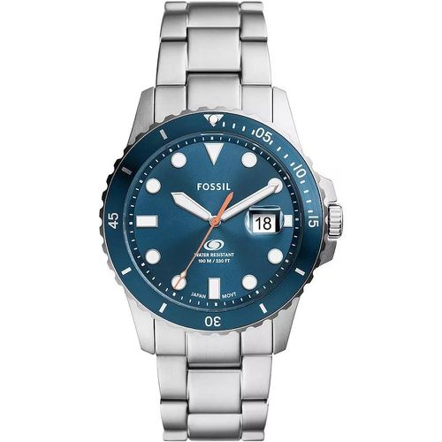 Uhren - Blue Dive Herrenuhr FS6050 - Gr. unisize - in Silber - für Damen - Fossil - Modalova