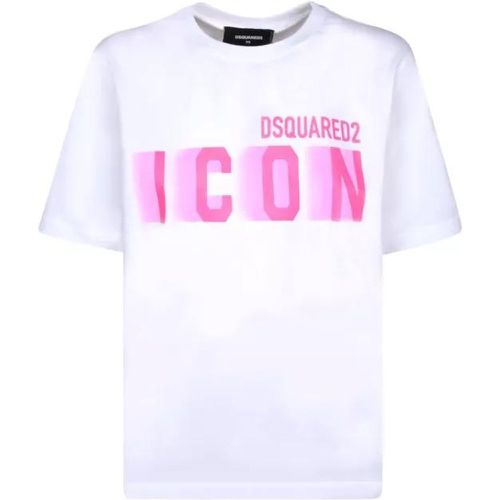 Cotton T-Shirt - Größe L - white - Dsquared2 - Modalova