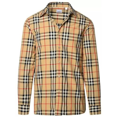 Beige Cotton Shirt - Größe M - brown - Burberry - Modalova