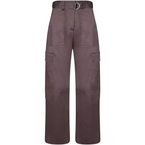 Brown Cotton Trousers - Größe 40 - brown - MSGM - Modalova