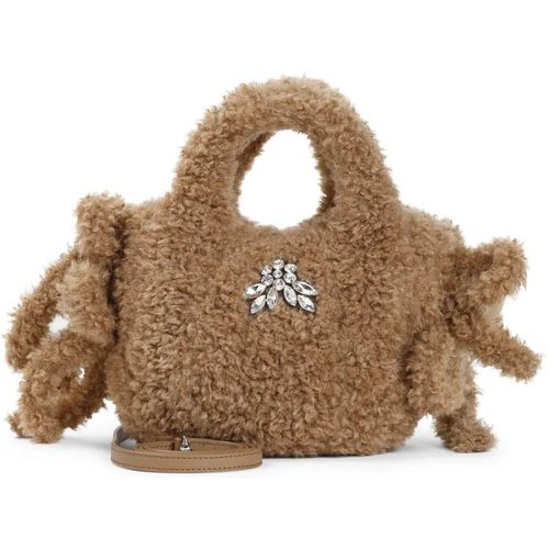 Tote - Brown Embellished Baby Egg Tote Bag - Gr. unisize - in - für Damen - Simone Rocha - Modalova