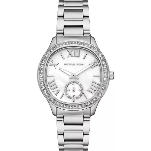 Uhr - Sage Three-Hand Stainless Steel Watch - Gr. unisize - in Silber - für Damen - Michael Kors - Modalova