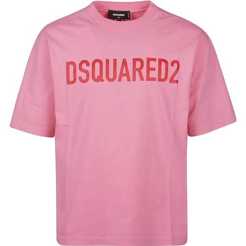 Loose Fit T-shirt Pink & Purple - Größe S - Dsquared2 - Modalova