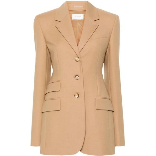 Sand Beige Virgin Wool Blend Coat - Größe 40 - SPORTMAX - Modalova