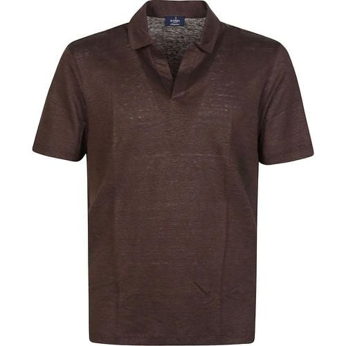 Short Sleeve Polo Shirt Brown - Größe 54 - Barba Napoli - Modalova