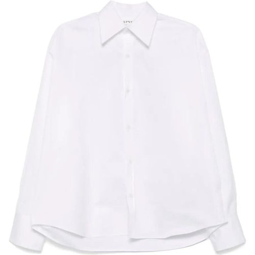 White Long-Sleeved Poplin Shirt - Größe 34 - Carven - Modalova