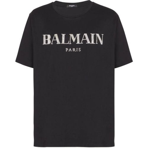 Jet Black Cotton T-Shirt - Größe S - schwarz - Balmain - Modalova