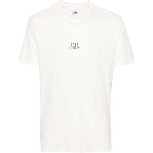 Witte t-shirt - Größe L - CP Company - Modalova