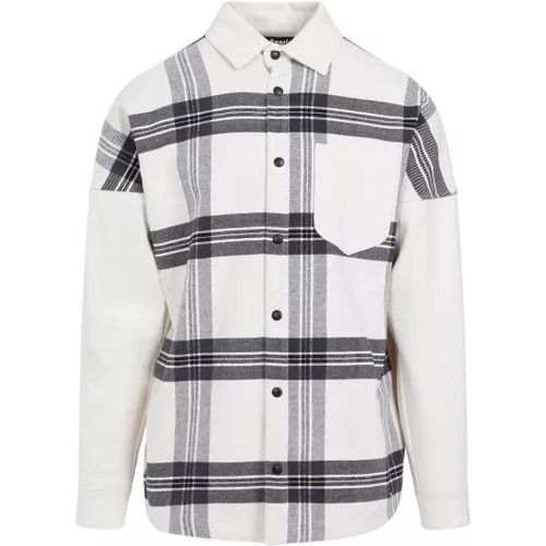 Back Logo Check Off Cotton Overshirt - Größe 48 - Palm Angels - Modalova