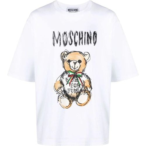 T-shirts and Polos White - Größe 54 - Moschino - Modalova