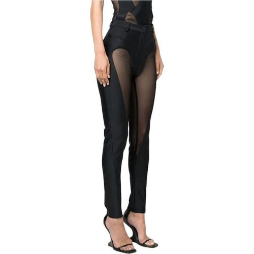 Trousers Black - Größe 36 - Mugler - Modalova