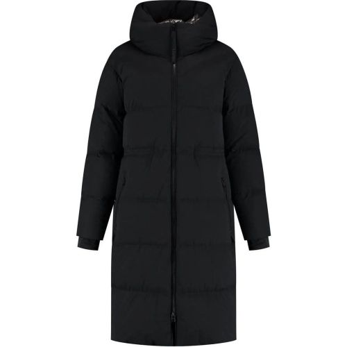 Matt Stretch Long Puffer Parka Black - Größe M - Woolrich - Modalova