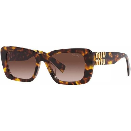 Sonnenbrille - 0MU 07YS - Gr. unisize - in Braun - für Damen - Miu Miu - Modalova