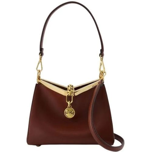 Shopper - Vela Small Shoulder Bag - Leather - Brown - Gr. unisize - in - für Damen - ETRO - Modalova