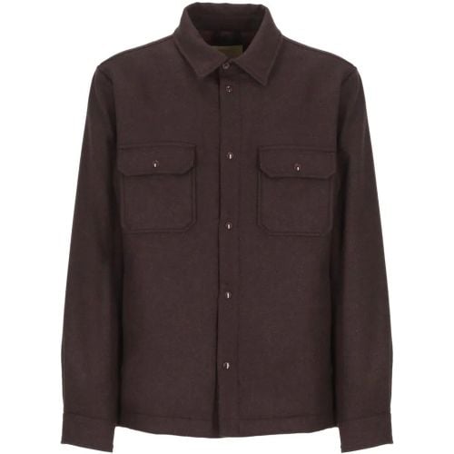 Brown Alaskan Overshirt - Größe L - Woolrich - Modalova