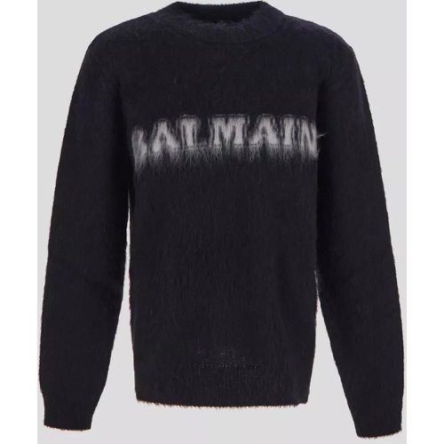 BH0KD000KF38 - EAB Maglie Noirbl - Größe S - Balmain - Modalova