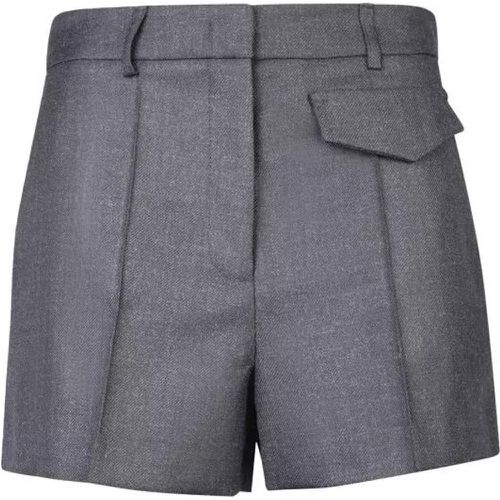 Stretch Fabric Shorts - Größe 38 - gray - Blanca Vita - Modalova