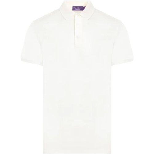 Short Sleeve Cream Cotton Polo - Größe XL - Ralph Lauren X Purple Label - Modalova