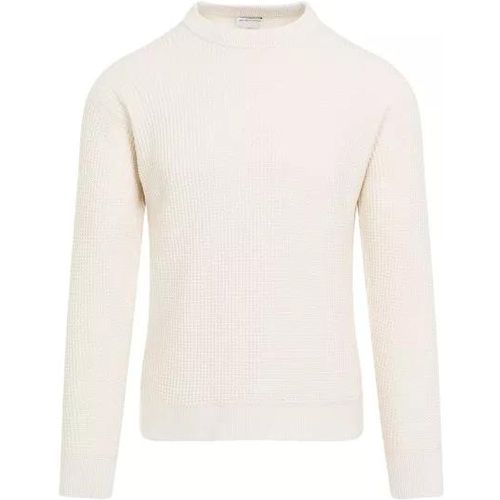 Dove White Cotton Sweater - Größe L - Bottega Veneta - Modalova