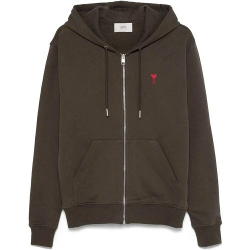 Earth Brown Hoodie - Größe S - AMI Paris - Modalova