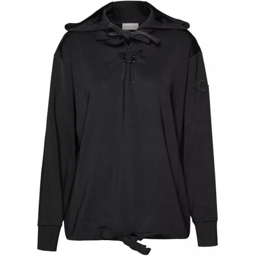 Black Viscose Sweatshirt - Größe S - black - Moncler - Modalova