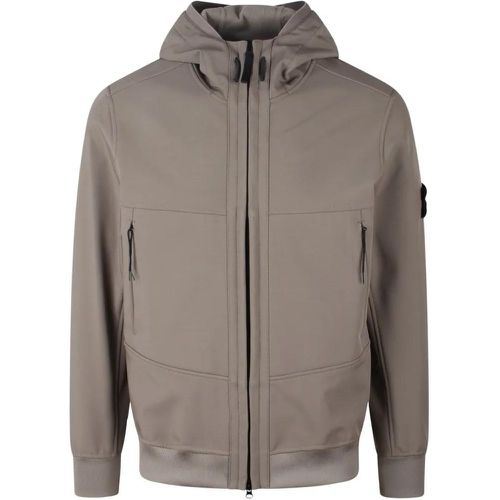 Soft Shell- Technology Hooded Jacket - Größe S - Stone Island - Modalova