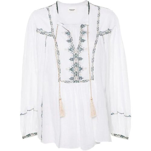 White Organic Cotton Blouse - Größe 38 - Etoile Isabel Marant - Modalova