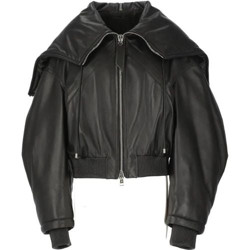 Leather Bomber Jacket - Größe 38 - The Attico - Modalova